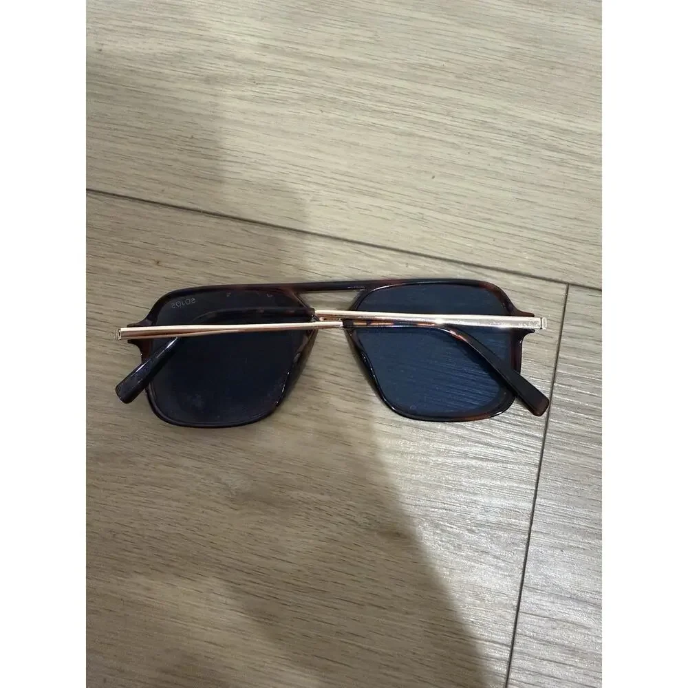 SOJOS Retro Aviator Sunglasses Tortoise Frame Brown Lens SJ2202C3